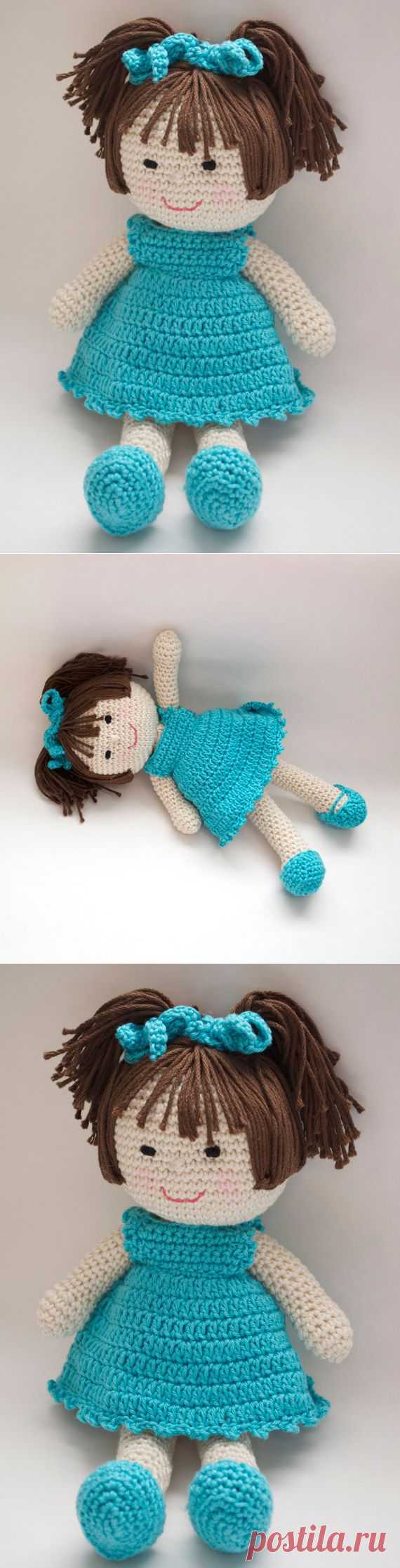 Crochet Doll Pattern Amigurumi PDF instant от Crochet365KnitToo
