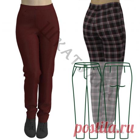 Выкройка женских брюк WP241019 | Шкатулка