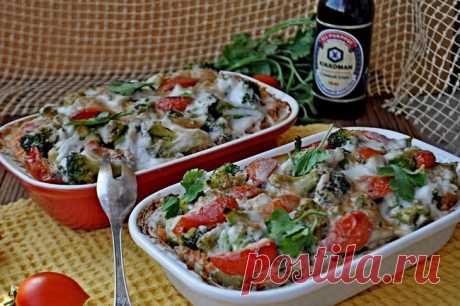 Запеканка с брокколи,рисом,лососем и соевым соусом. Рецепт c фото, мы подскажем, как приготовить!