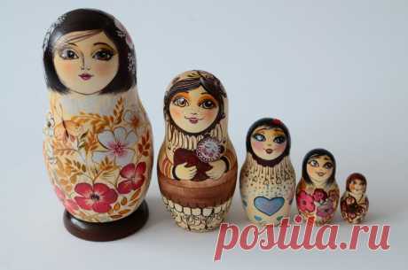 Слашич русский Матрешка Бабушка Русские вложенные куклы | Etsy