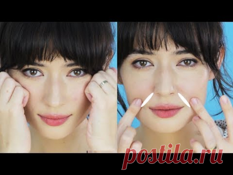 Lift SMILE LINES (nasolabial folds) with FACE MASSAGE