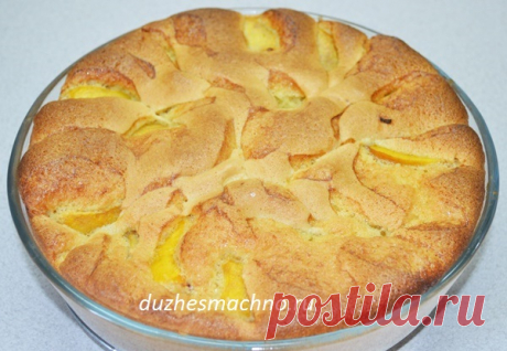 Шикарная шарлотка "Летняя" с персиками