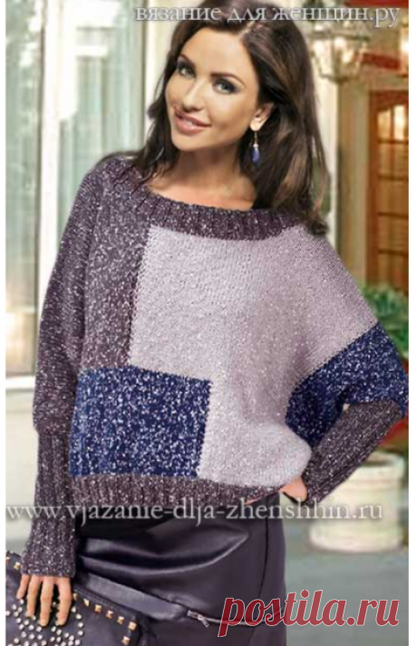 Оригинальный джемпер в технике "интарсия". Спицами. / vjazanie-dlja-zhenshhin.ru