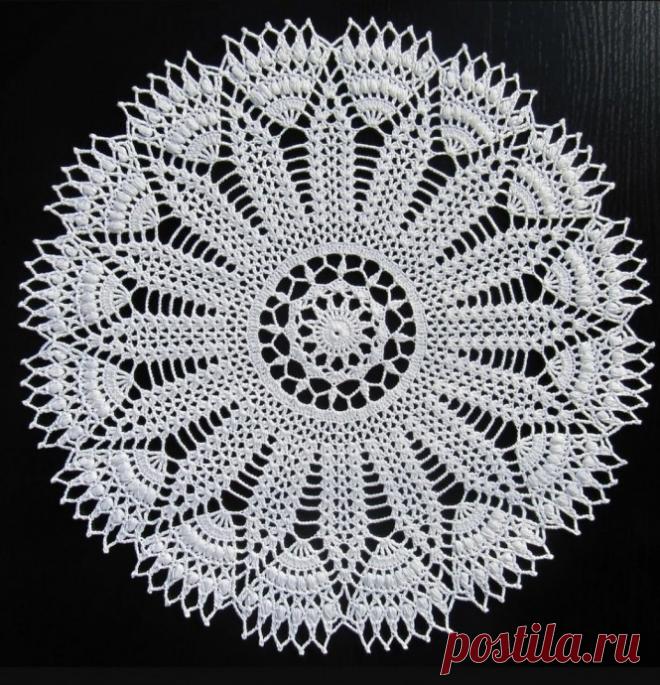 Красивая салфеточка крючком