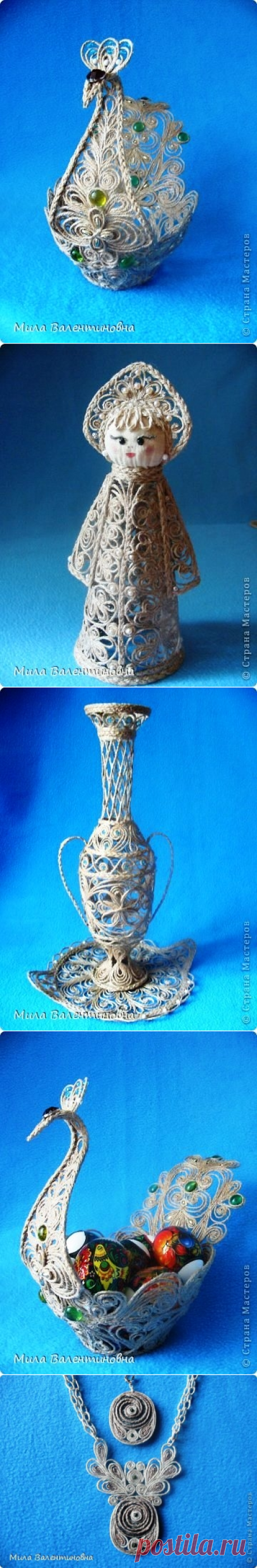 Филигрань из джутового шнура - Nebka.Ru