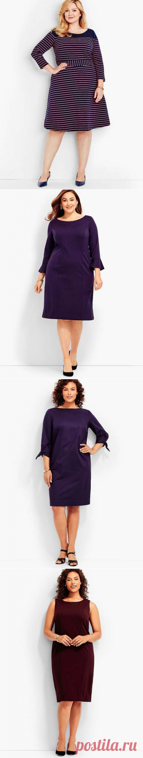 Повседневные платья для полных женщин американского бренда Talbots осень 2017