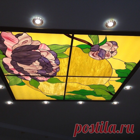Потолок &quot;Пионы&quot;