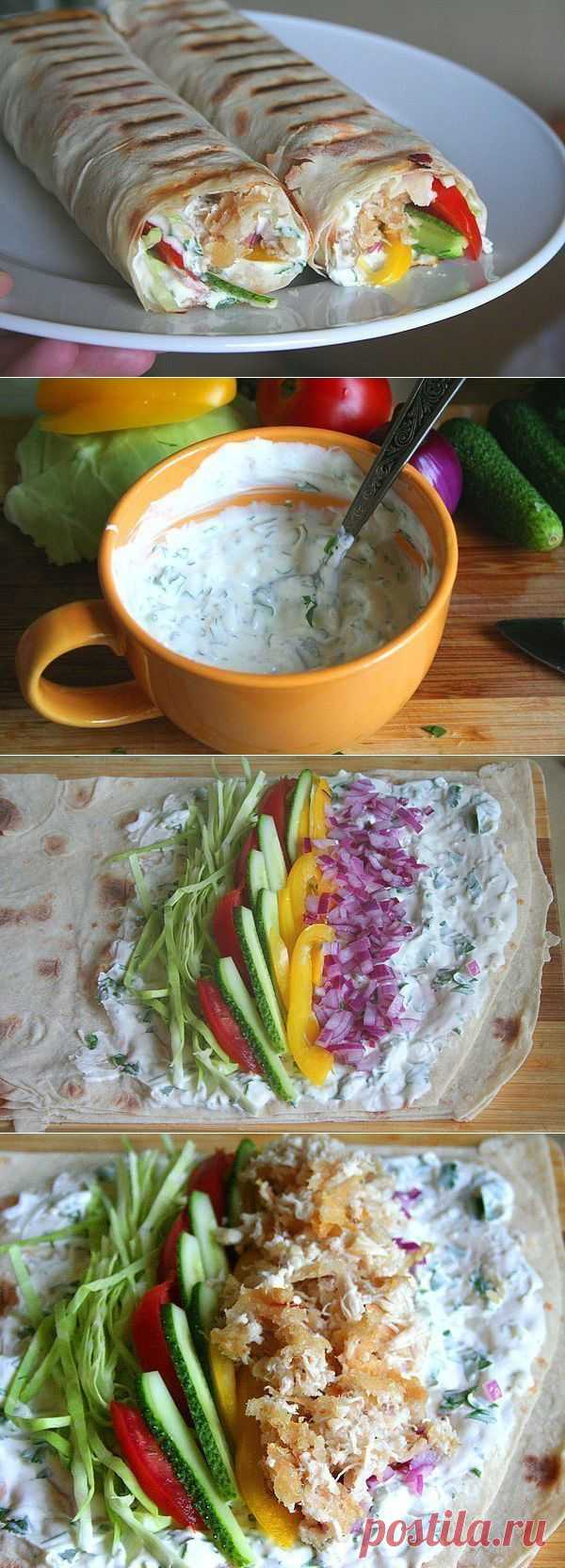 ОЧЕНЬ ВКУСНАЯ ДОМАШНЯЯ ШАУРМА - Быстрая и простая в приготовлении  =)