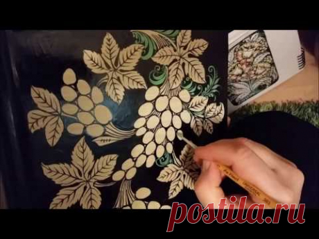 Виноград на чёрном фоне - YouTube