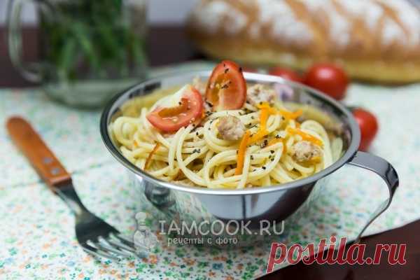 Спагетти с фаршем и сванской солью