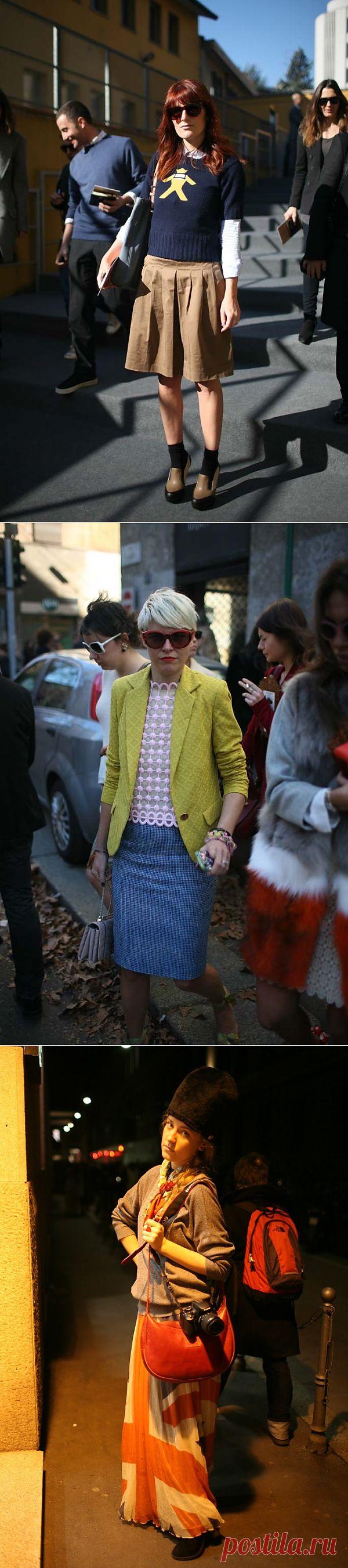 Серия публикаций Milan Fashion Week ч.3:фактура и принт / Street Style / Модный сайт о стильной переделке одежды и интерьера
