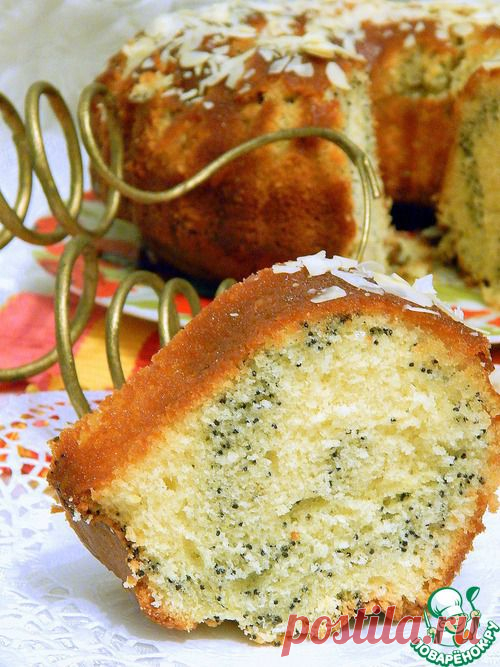 Лимонный  с маковой начинкой - кулинарный рецепт