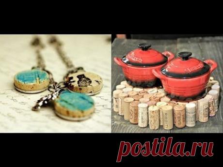 Поделки из пробок от бутылок вина или шампанского своими руками, фото