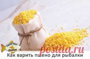 Как варить пшено для рыбалки