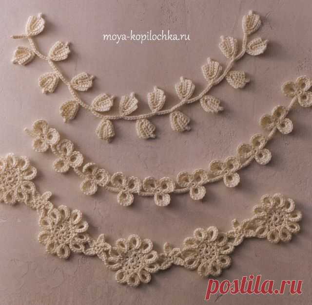 36 вариантов винтажного декора с элементами ирландского кружева - Вязание - Моя копилочка