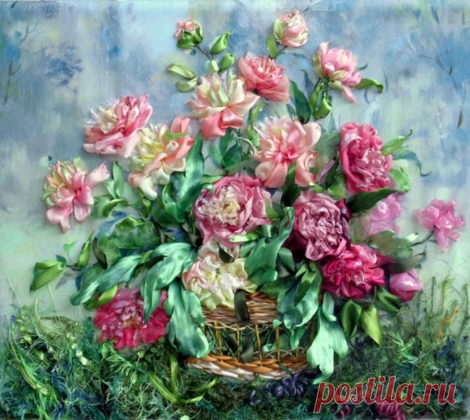 Живопись лентами Татьяны Коробейник