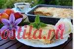 Творожный насыпной пирог с абрикосами