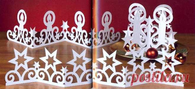 ТРИ Гирлянды-ПОДСТАВКИ со Свечами и Звездами - Очаровательные Украшения к Рождеству, Новому году! :: Блог Лики: Своими руками