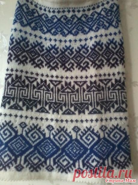 Жаккардовая юбка на осень - Вяжем вместе он-лайн - Страна Мам