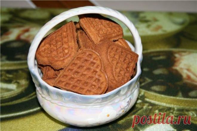 Песочное печенье в вафельнице - Простые рецепты Овкусе.ру