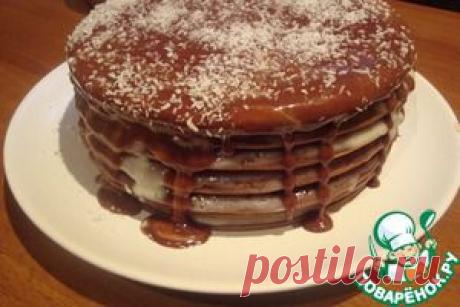 Шоколадный торт из наливных коржей - кулинарный рецептна сковороде)
Тесто
Яйцо	— 2 шт
Сахар	(+ ванильный сахар или ванилин) — 1 стак.
Какао-порошок	— 3 ст. л.
Масло сливочное	(или маргарин) — 50 г
Молоко	(тёплое) — 200 мл
Сода гашеная уксусом	— 1 ч. л.
Мука	— 1.5 стак.
Крем
Сметана	(26% жирности) — 400 мл
Сахарная пудра	(или сахар) — 1 стак.