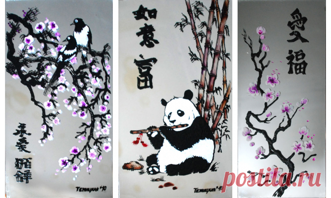 уретчеднес: сакура рисунки на потолке