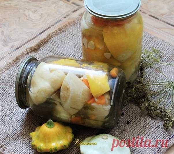 Маринованные патиссоны на зиму в банках / Простые рецепты