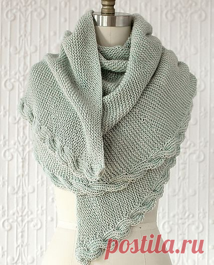 Manos Serena Calza Cable Wrap Knitting Pattern 2013H