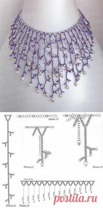 Жемчужный блеск / Колье, бусы, ожерелья / Biserok.org