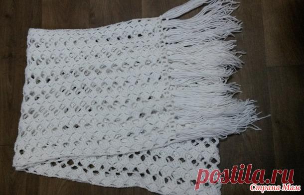 Шарф-палантин в подарок свекрови - Все в ажуре... (вязание крючком) - Страна Мам