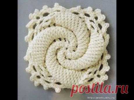 #DY# TUTORIAL CUADRADO O GRANMY A CROCHET PARA REALIZAR BOLSO :"CARACOL"