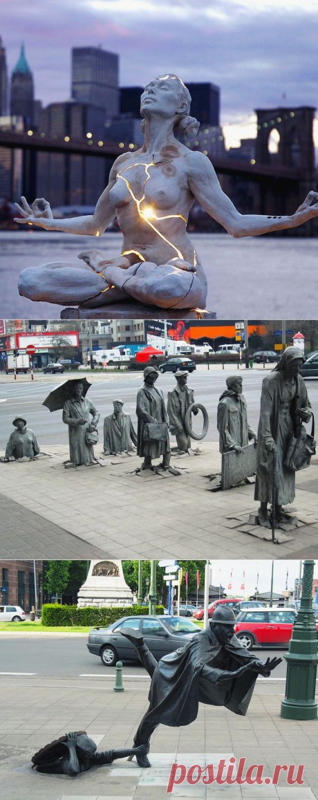 Необычные городские скульптуры мира. 14 фото