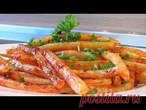 Стручковая фасоль с помидором