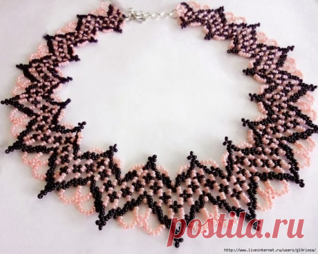 Элегантные ожерелья из бисера и бусин