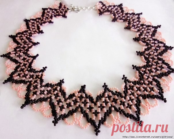 Элегантные ожерелья из бисера и бусин