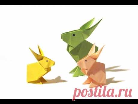 Easter Origami Rabbit - Tutorial - How to make an origami rabbit