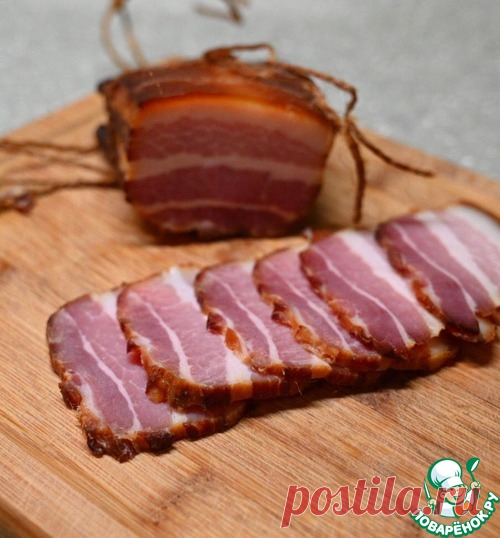 Грудинка копчено-вареная – кулинарный рецепт