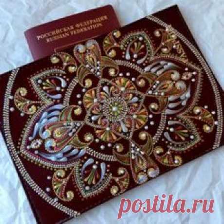 Очень красивая обложка для паспорта