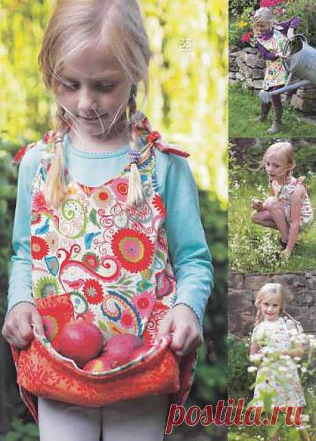 Шьем детям. Летний сарафан на завязках.