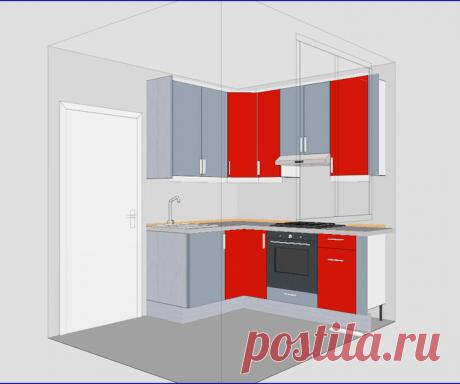 Совсем крохотная кухня 250 х 200 см. Можно разместиться?