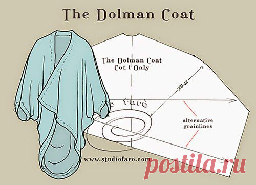 Pattern Puzzle - Dolman Пальто