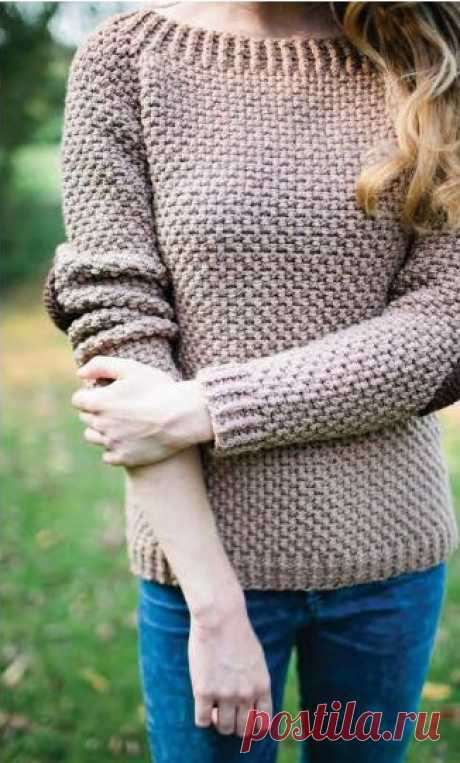 Вязание джемпера ELBOW PATCHES - Вяжи.ру