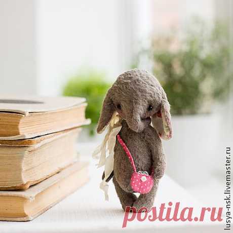 Слоняшка - серый,слоник,розовый,горошек,слоненок,слон,плотницкая людмила