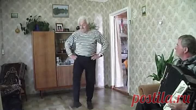 Дед танцует яблочко в 75 лет