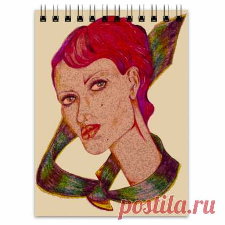 Блокнот &quot;Девушка в галстуке.&quot; от Printissimo - Printio