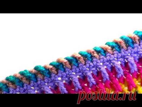 Двухцветная обвязка края