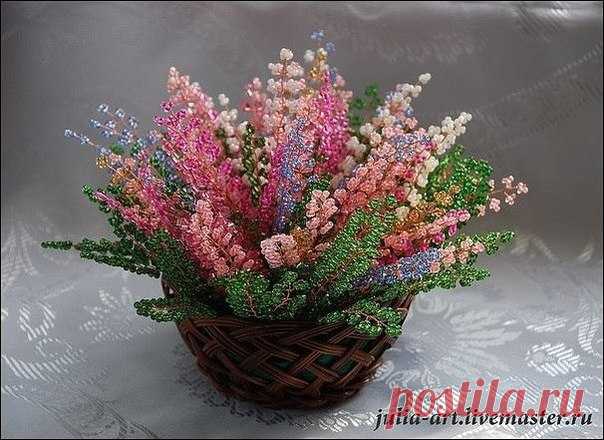 Вереск из бисера (Бисероплетение) / Рукоделие