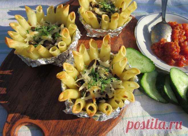 Запеканка с сыром и грибами!