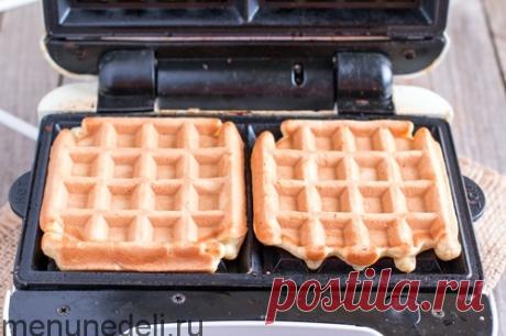 Рецепт яблочных вафель | Меню недели