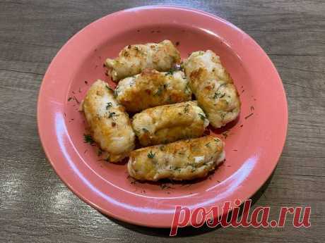 Куриные рулетики с сыром на сковороде